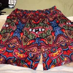 Vibrant Multicolor Graphic Men's Shorts